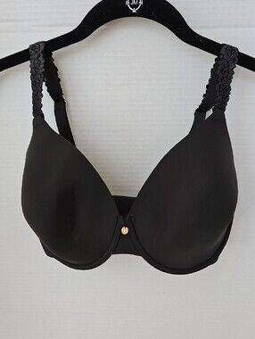 Natori | NWOT Women's Black Pure Luxe Custom Coverage Contour Underwire Bra 32G